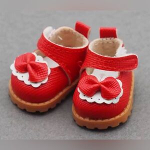 Red Bow Labubu Shoes